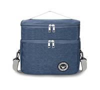 TUXUNQING Bolsa Térmica Pequeña 9,6L Plegable de Doble Capa, Mini Bolsa para Almuerzo, Lunchbox Aislada para Trabajo, Viajes, Oficina y Picnic