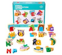 Tuxuseo Alfabeto para Bebés - Juego Educativo de Animales para Estimular el Razonamiento - Aprendizaje Cognitivo Letras para Niños y Niñas Mayores de 3 Años Jardín Infantil Viajes y Hogar
