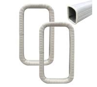 Tuxuseo Cubierta para Bajantes - Par de Defensas para Bajantes | Accesorios de Tubería Protector Anti-Atascos de Goma para Bajante de Casa Drenaje Subterráneo Jardín de Lluvia Patio y Uso Exterior