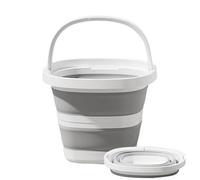 Tuxuseo Cubo plegable | Depósito de agua de 10 litros para exterior - Cubo plegable para ahorrar espacio con asa para viajes, camping, pesca