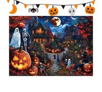 Tuxuseo De Fantasma - De 1000 Piezas Casa De Halloween | Juguete Educativo Interactivo para Actividades Familiares - para Tiempo Libre Fiesta Vacaciones Decoración Interior De Otoño
