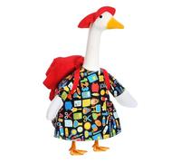 Tuxuseo Disfraces de ganso | Conjunto de traje de regreso a la escuela para estatua de ganso en el, 1 juego de decoración para jardín, terraza, festividades, cumpleaños