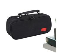 Tuxuseo Estuche escolar portátil, A4, caja de almacenamiento para pintura, cerámica, escritorio, estudio, hogar, maquillaje, dormitorio, escuela, suministros de manualidades, Negro , ver descripción