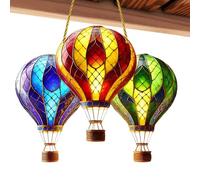 Tuxuseo Globo aerostático decorativo, bola de Navidad de acrílico impermeable, decoración para adolescentes, fiesta de granja, cumpleaños noche
