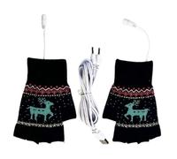 Tuxuseo Guantes Sin Dedos Calentados - Manopla Calefactada por USB,Guantes de Trabajo Calefactados para Mujeres - para Oficina Ciclismo Correr al Aire Libre Acampada Invernal Desplazamiento Diario