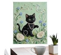 Tuxuseo Juego de pintura de perlas, 30 x 40 cm, con marco, adecuado para principiantes, juego de pintura con piedras preciosas enmarcadas para adultos, decoración de salón para aprender y diseñar para