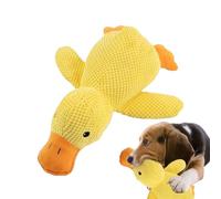 Tuxuseo Juguete De Perro Pato,Peluche Pato Chirriador Juguetes Dentales para Cachorros | Compañero Divertido para Viajes, Exteriores, Juegos En Interior, Mantiene A Tu Mascota Ocupada