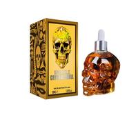 Tuxuseo Perfume de 30 ml para hombres, perfume de calavera con tapa de goteo, difusor de aromaterapia, ligero para viajes diarios, viajes de larga duración
