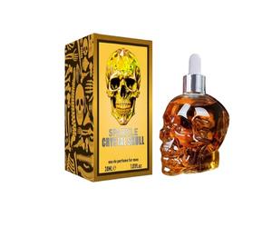 Tuxuseo Perfume de 30 ml para hombres, perfume de calavera con tapa de goteo, difusor de aromaterapia, ligero para viajes diarios, viajes de larga duración