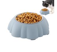 Tuxuseo Platos para Gatos - Plato De Alimentación Inclinado A Prueba De Derrames En Forma De Calabaza,Platos Cachorros Acero Inoxidable,para Uso En Exterior Viaje Hogar E Interior