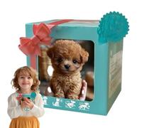 Tuxuseo Real Puppy | Cachorro Robot Realista | Perros robóticos Que se comportan como Perros Reales | Juguete para Perros Robot AI | Puede Caminar y ladrar - para Adultos y niños