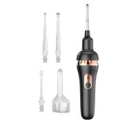 Tuxuseo Removedor de cerumen eléctrico, limpiador de oídos con iluminación, removedor de cerumen portátil con fuerte succión para adultos y niños en el hogar y la bañera