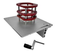 Tuxuseo Router Lift para mecanizado, Manual Router Lift, Router de Aleación de Aluminio Portátil Router Liftset, Herramientas de mecanizado antideslizante con prácticas herramientas de escala clara