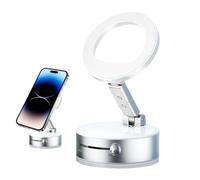 Tuxuseo Soporte magnético para teléfono móvil - Soporte magnético plegable para teléfono móvil, aleación de aluminio giratorio multifuncional para tableta, coche, escritorio