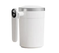 Tuxuseo Taza de café con función de agitación automática, recargable por USB, taza de acero inoxidable con pantalla LCD integrada, taza de agitación automática, para picnic, agua, té, leche