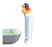 Tuxuseo Termómetro flotante, temperatura del agua con cuerda, termómetro de temperatura del agua en forma de pato, para piscina, baño de hielo, bañera