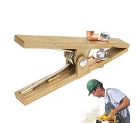 Tuxxjzm Abrazadera de tierra para soldador, pinza de cable en forma de A, abrazadera de tierra de soldadura de 260/300/500 amperios, clip de tierra de cobre para soldador MIG MMA TIG ARC