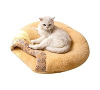 Tuxxjzm Acogedora caseta para gatos, cama para gatos de interior, saco de dormir para gatos cama para animales escondidos cueva | Suave cama para gatos de felpa térmica semicerrada,
