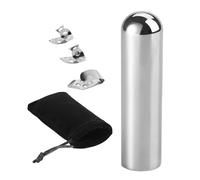 Tuxxjzm Barra deslizante para guitarra, barra deslizante de acero inoxidable para guitarra eléctrica, diseño de nariz redonda sólida, barra de tono de diapositiva óptima para guitarra de acero de