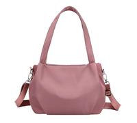 Tuxxjzm Bolso para mujer, bolso para mujer | Ligero | Bolso de hombro con doble cremallera Bolso de hombro de diseño de gran capacidad, violeta, riferimento alla descrizione