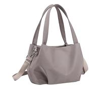 Tuxxjzm Bolso para Mujer, Bolso para Mujer | Ligero | Bolso de Hombro con Doble Cremallera Bolso de Hombro de diseño de Gran Capacidad, Gris, riferimento Alla descrizione