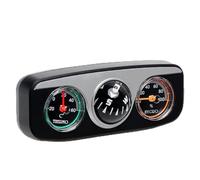 Tuxxjzm Brújula multifuncional: soporte para salpicadero de coche 3 en 1, dirección de navegación, termómetro e higrómetro, herramienta de viaje multifuncional para coches, camiones y barcos