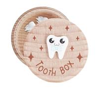 Tuxxjzm Caja de dientes para niños - Soporte de madera para dientes caídos, caja coleccionista de pelo perdido para niños, guardería, cumpleaños, conmemorativo, niñas, niños, hogar, madre y padre