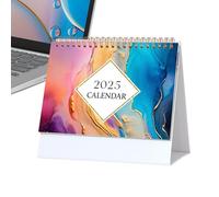 Tuxxjzm Calendario de 18 meses, calendario de escritorio 2025 | 18 calendario mensual de 7,6 x 6,7 pulgadas | Julio de 2024-diciembre de 2025, calendario de papel grueso con lista de tareas y notas de