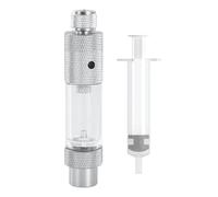 Tuxxjzm Contador de Burbujas de dióxido de Carbono de una Sola Cabeza, generador de Contador de Burbujas de CO2 con Cabezal único, de adición de CO2 para Acuario de fácil Recarga de Agua con