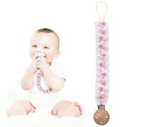 Tuxxjzm Correa para chupete, dije de mordedor para bebé, cuerda bordada para chupete para niños y niñas, de la dentición, correa para niños de 0 a 3 años