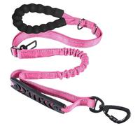 Tuxxjzm Correas para perros para caminar, cuerda de control sin tirones, absorbe los golpes, cinta para mascotas con mango suave, tractor ajustable para perros de raza grande