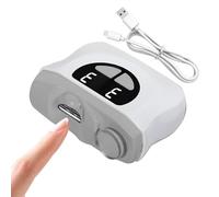 Tuxxjzm Cortaúñas eléctrico para personas mayores, cortador automático de uñas, 3 velocidades, LED silencioso, almacenamiento de restos integrado para cuidado del bebé y mantenimiento de uñas de