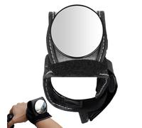 Tuxxjzm Cristal de muñeca de ciclismo, vidrio de vista trasera de pulsera de muñeca,Vidrio convexo de vista trasera de ciclismo - Ojo trasero de ciclismo ajustable de 360 ° con cinturón