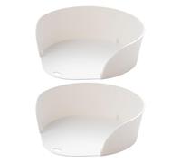 Tuxxjzm Cuencos de preparación de alimentos para tabla de cortar, paquete de 2 cuencos de preparación para tabla de cortar, recipientes de comida colgantes, utensilios de cocina, accesorios de cocina