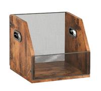 Tuxxjzm de Discos, Organizador de álbumes Retro de Madera | Soporte de Almacenamiento de Discos de Escritorio, para Amantes de la música, Adolescentes, Adultos, coleccionistas, Sala de Estar