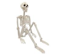 Tuxxjzm - Decoración de esqueleto, esqueleto humano de pie, esqueleto posable completo del cuerpo con articulación móvil, regalos de fiesta espeluznantes, huesos humanos, decoración