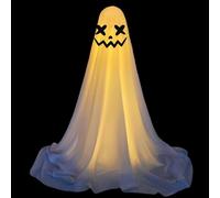 Tuxxjzm Decoraciones Fantasma de Halloween, Decoraciones Fantasma de Halloween para Exteriores - El LED espectral El Fantasma - Fantasmas Luminosos a Batería, Decoraciones para el Hogar