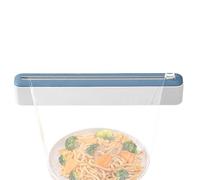 Tuxxjzm Dispensador de film con cortador, cortador de papel de aluminio para envolver alimentos, dispensadora manual de corte rápido para alimentos, aperitivos, conservación de frutas, papel