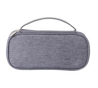 Tuxxjzm Estuche, estuche - Estuche para bolígrafos de gran capacidad con asa - Robusta bolsa de maquillaje de papelería para oficina Estuche fijo para guardar objetos, gris, Fare riferimento alla