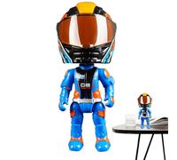 Tuxxjzm - Figura de acción de motocicleta, juguete de motocicleta transformado,Modelo de motocicleta de juguetes para niños - Decoración de oficina, Motociclista con articulaciones móviles, Figuras de