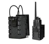 Tuxxjzm Funda para cinturón de Radio,Funda para Radio | Funda portainterfono compacta | Soporte para Radio walkie Talkie, Bolsa Segura para walkie Talkie, Eslinga de Radio Ajustable para Rescate