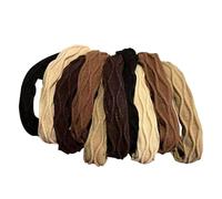 Tuxxjzm Gomas para el cabello sin daños, gomas de pelo para niños sin daños - Cintas para el pelo de alta elasticidad con cuerda para el pelo de 10 piezas,Banda para el cabello