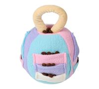 Tuxxjzm Juguetes de Peluche para Perros con Pelota chirriante,Bolas para Perros chirriantes | Linda Pelota de Entrenamiento Cerebral de Rompecabezas,Bolas de Felpa Suaves, chirriadores, Rompecabezas