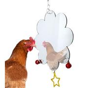 Tuxxjzm Juguetes para Pollos,Juguetes para Gallinero - Juguete Interactivo para Loros - Juguetes de enriquecimiento de Pollo pequeños Juguetes de cacatúa, Accesorios de gallinero Que cuelgan Juguetes