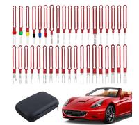 Tuxxjzm Kit de herramientas de extracción de husillos, herramienta de extracción de pines de mazo de cables | Kit de herramientas de extracción de pines eléctricos, 38 piezas, Kit de expulsión de