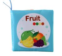 Tuxxjzm Libros Blandos para la dentición, Libros de Baño para Niños | Libro de Tela de Alto Contraste Resistente a los Rasgones | Libro masticable Suave y Lavable, Resistente a Rasgaduras,