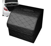 Tuxxjzm Organizador de maletero plegable, maletín de almacenamiento para coche, bolsa de almacenamiento con asa, resistente organizador de maletero, bolsa de almacenamiento de coche con asa,