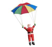 Tuxxjzm Paracaídas de Papá Noel,Paracaídas de Navidad | Lindos Juguetes Decorativos para El Árbol de Navidad, Colgante de Muñeca de Papá Noel Voladora - Decoraciones con de Papá Noel