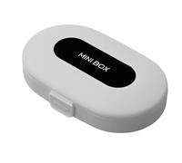 Tuxxjzm Pastillero de viaje con 6 compartimentos, pastillero diario, pastillero pequeño para el bolso, pastillero portátil, organizador de medicamentos