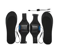 Tuxxjzm Plantillas térmicas eléctricas con carga USB, plantillas suaves con batería de litio de 8000 mAh y bolsa de batería, para uso en exteriores, lugar de trabajo